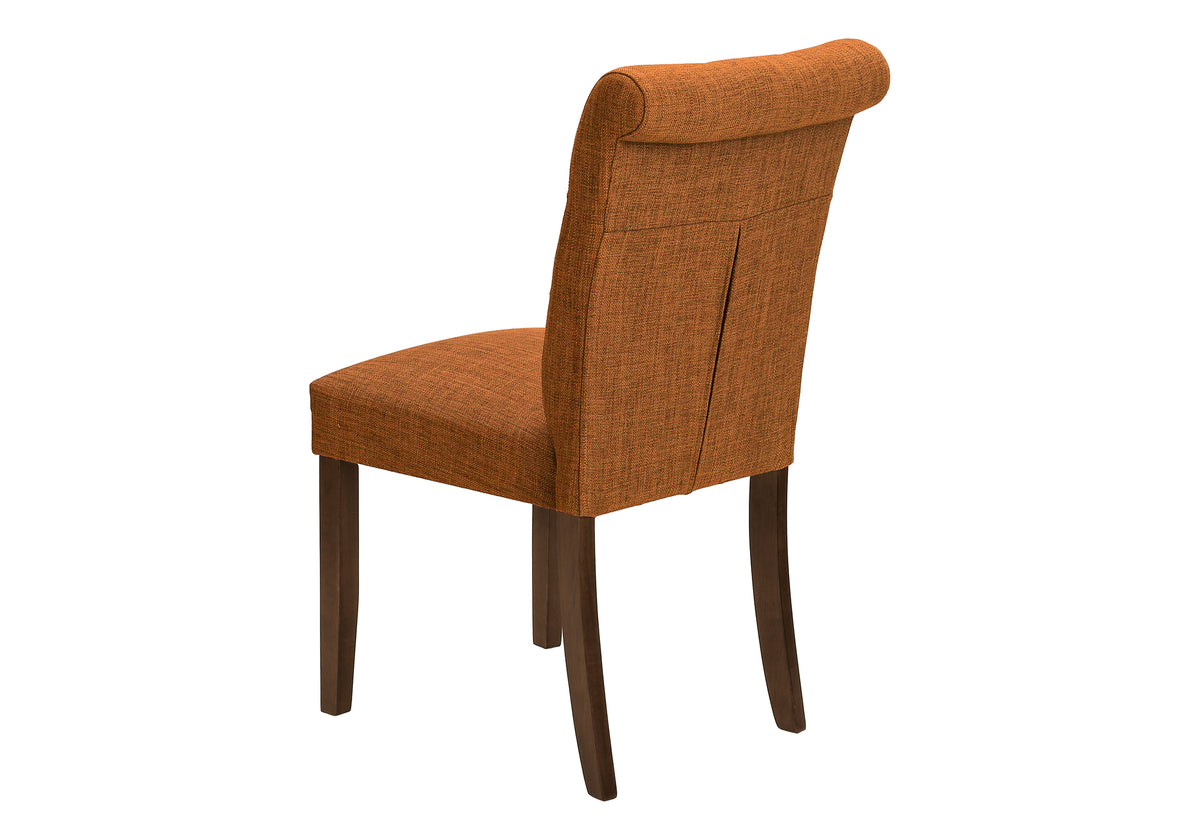 Keaton Upholstered Orange Fabric Dining Chair (Set of 2) | Ortholuxe Home - Photo 5
