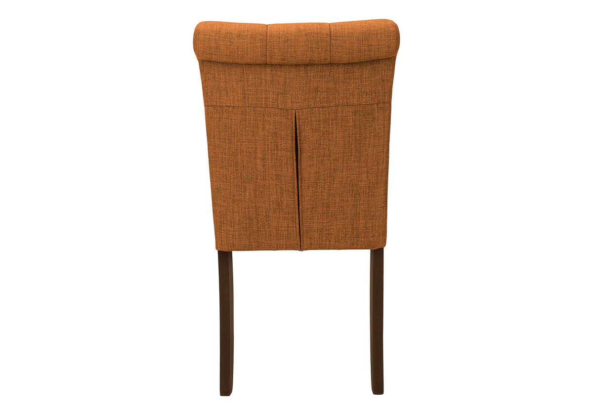 Keaton Upholstered Orange Fabric Dining Chair (Set of 2) | Ortholuxe Home - Photo 6
