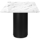 Keaton White Faux Marble Dining Table | Ortholuxe Home - Photo 4