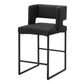 Madison Black PU Barstool (Set of 2) | Ortholuxe Home - Photo 2