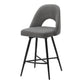 Nara Grey Fabric Barstool (Set of 2) | Ortholuxe Home - Photo 2