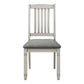 Nara Upholstered Grey Fabric Dining Chair (Set of 2) | Ortholuxe Home - Photo 3
