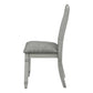 Nara Upholstered Grey Fabric Dining Chair (Set of 2) | Ortholuxe Home - Photo 4
