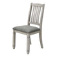 Nara Upholstered Grey Fabric Dining Chair (Set of 2) | Ortholuxe Home - Photo 2