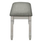 Nara Upholstered Grey Fabric Bench | Ortholuxe Home - Photo 5