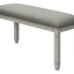 Nara Upholstered Grey Fabric Bench | Ortholuxe Home - Photo 6