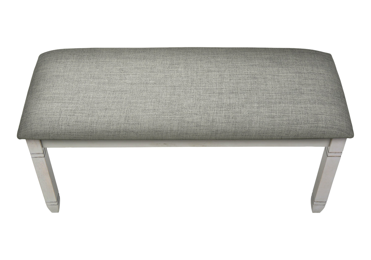 Nara Upholstered Grey Fabric Bench | Ortholuxe Home - Photo 7