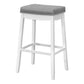Onyx Grey Leather-Look Barstool (Set of 2) | Ortholuxe Home - Photo 2