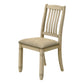 Onyx Upholstered Beige Fabric Dining Chair (Set of 2) | Ortholuxe Home - Photo 2