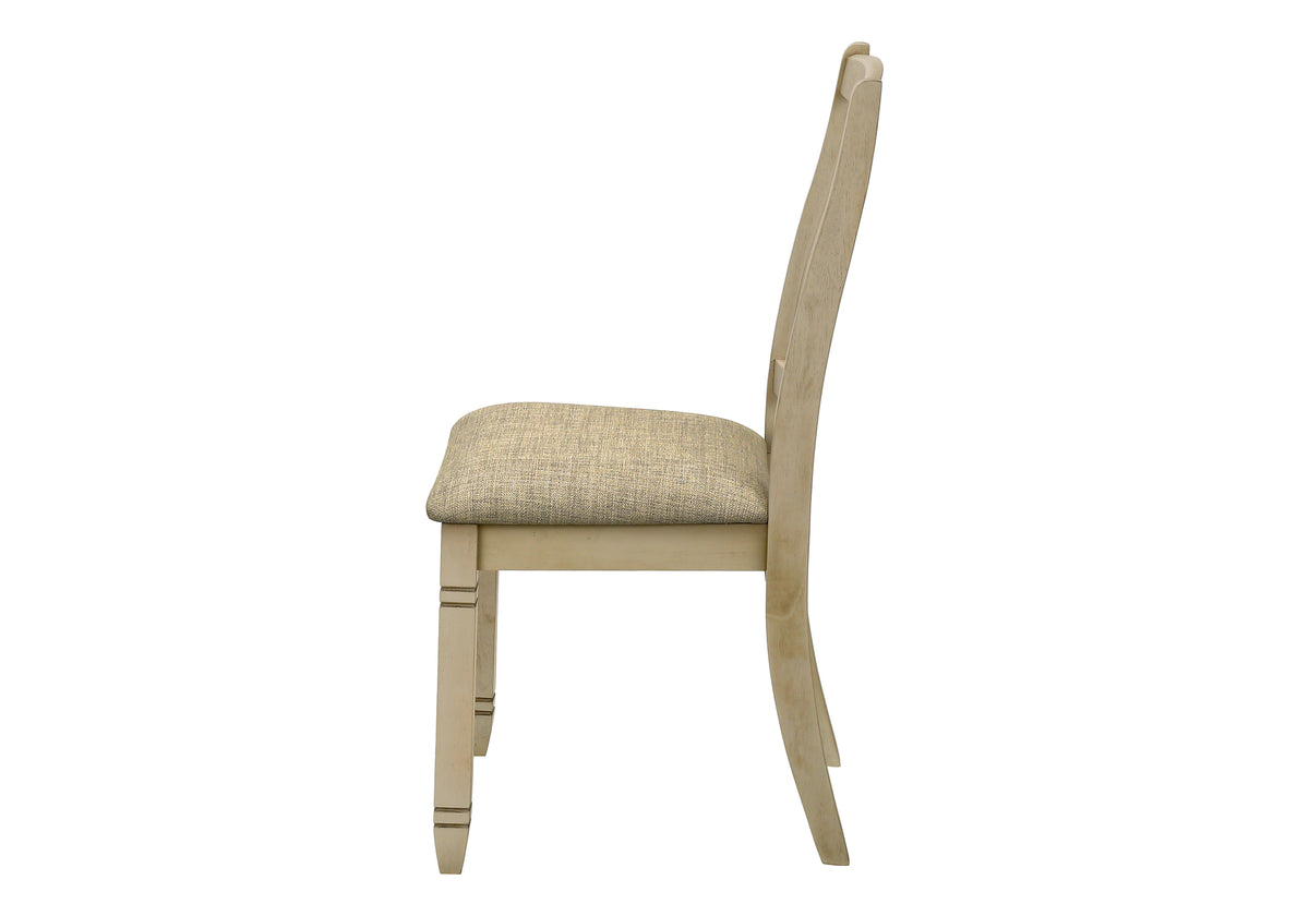 Onyx Upholstered Beige Fabric Dining Chair (Set of 2) | Ortholuxe Home - Photo 4