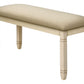 Onyx Upholstered Beige Fabric Bench | Ortholuxe Home - Photo 6