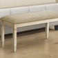 Onyx Upholstered Beige Fabric Bench | Ortholuxe Home - Photo 2