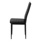 Pearl Black Leather-Look & Metal Dining Chair (Set of 2) | Ortholuxe Home - Photo 4