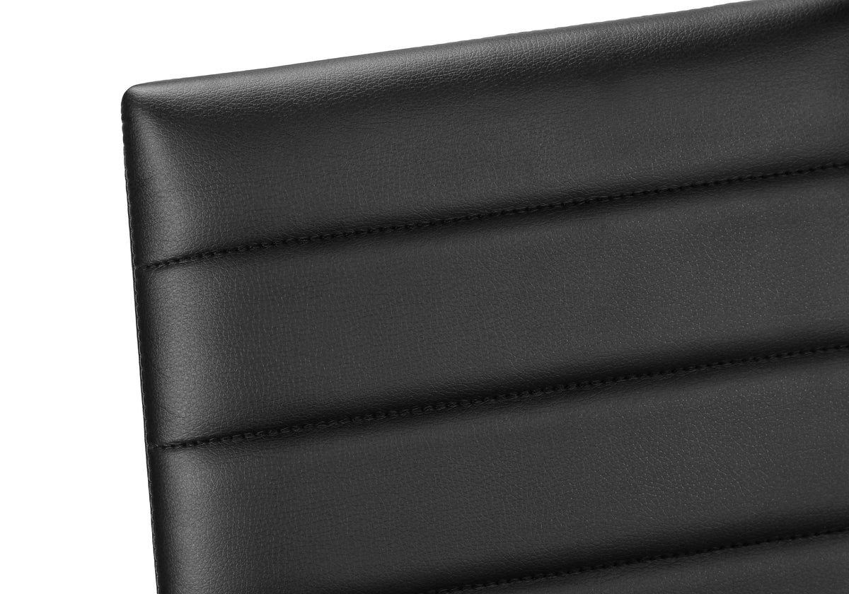 Pearl Black Leather-Look & Metal Dining Chair (Set of 2) | Ortholuxe Home - Photo 8