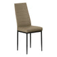 Pearl Dark Taupe Leather-Look & Metal Dining Chair (Set of 2) | Ortholuxe Home - Photo 2