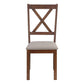 Sage Brown Walnut & Beige Fabric Dining Chair (Set of 2) | Ortholuxe Home - Photo 3