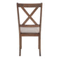 Sage Brown Walnut & Beige Fabric Dining Chair (Set of 2) | Ortholuxe Home - Photo 6