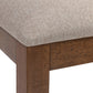 Sage Brown Walnut & Beige Fabric Dining Chair (Set of 2) | Ortholuxe Home - Photo 8