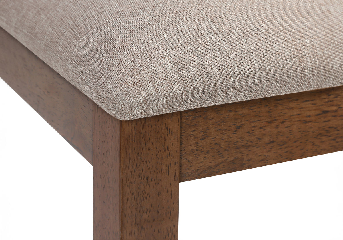 Sage Brown Walnut & Beige Fabric Dining Chair (Set of 2) | Ortholuxe Home - Photo 8