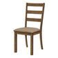Sage Brown Walnut & Beige Fabric Dining Chair (Set of 2) | Ortholuxe Home - Photo 2