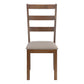 Sage Brown Walnut & Beige Fabric Dining Chair (Set of 2) | Ortholuxe Home - Photo 3