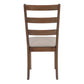 Sage Brown Walnut & Beige Fabric Dining Chair (Set of 2) | Ortholuxe Home - Photo 6