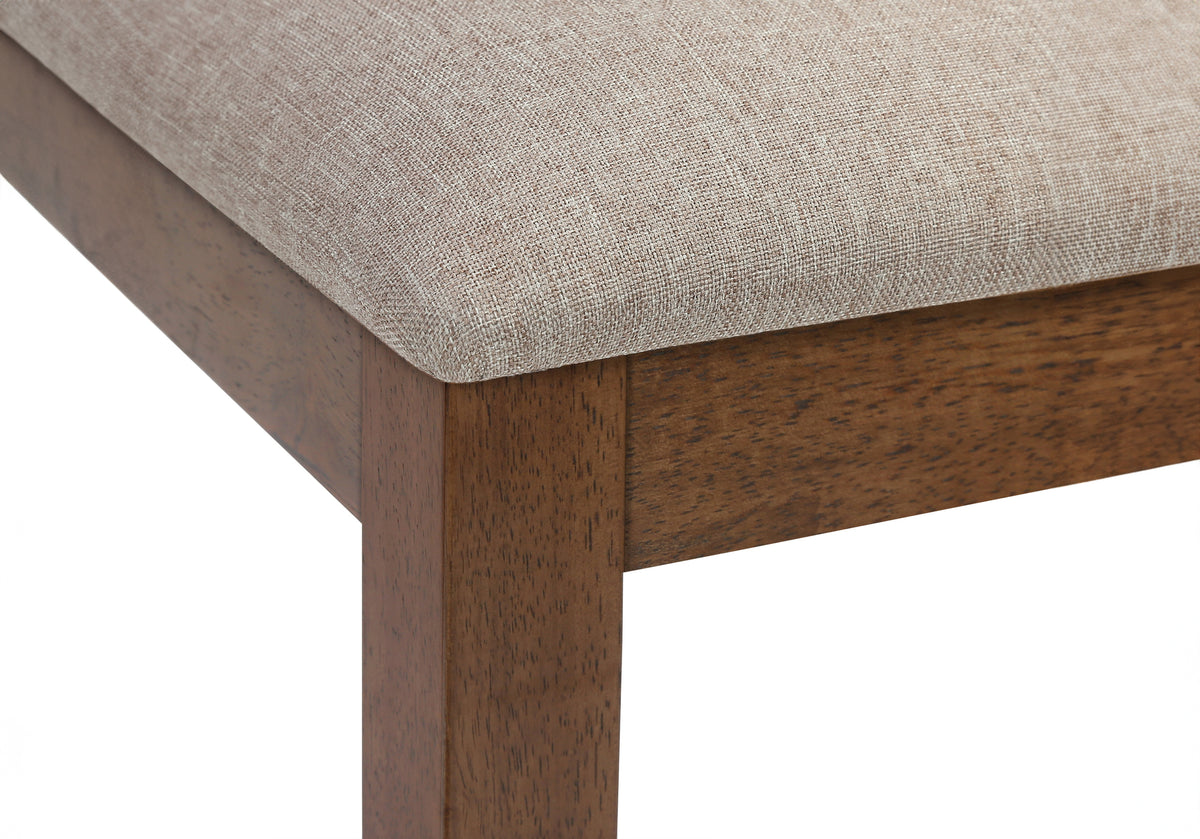 Sage Brown Walnut & Beige Fabric Dining Chair (Set of 2) | Ortholuxe Home - Photo 8