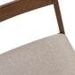 Sage Brown Walnut & Beige Fabric Dining Chair (Set of 2) | Ortholuxe Home - Photo 9
