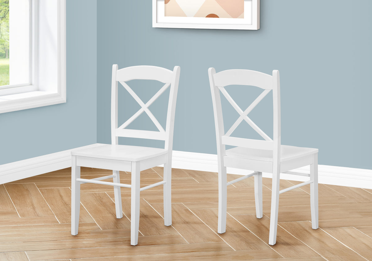 Tatum White Dining Chair (Set of 2) | Ortholuxe Home