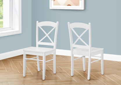 Tatum White Dining Chair (Set of 2) | Ortholuxe Home
