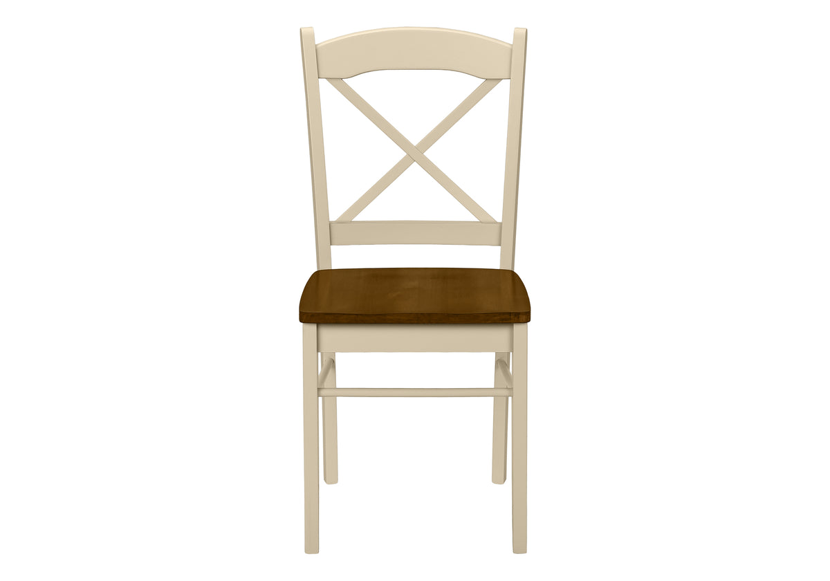 Tatum Cream & Oak Dining Chair (Set of 2) | Ortholuxe Home - Photo 3