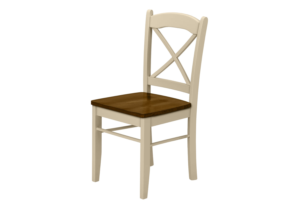 Tatum Cream & Oak Dining Chair (Set of 2) | Ortholuxe Home - Photo 2