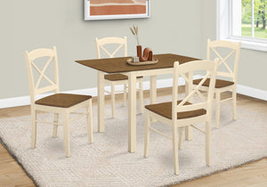 Tatum Cream & Oak Drop Leaf Dining Table | Ortholuxe Home - Photo 2
