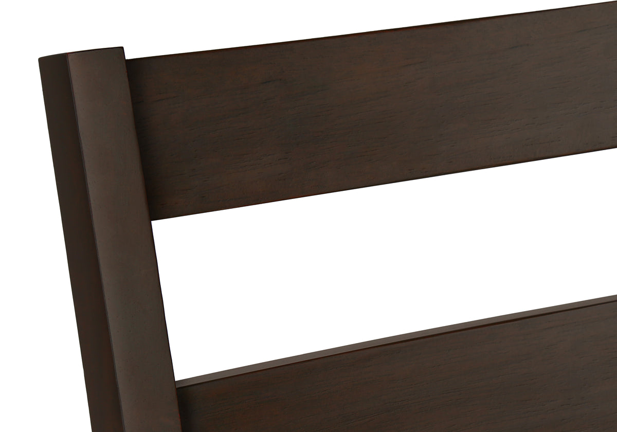 Una Espresso & Black PU Seat Dining Chair (Set of 2) | Ortholuxe Home - Photo 7