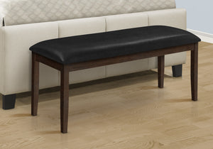 Una Espresso & Black PU Seat Bench | Ortholuxe Home - Photo 2