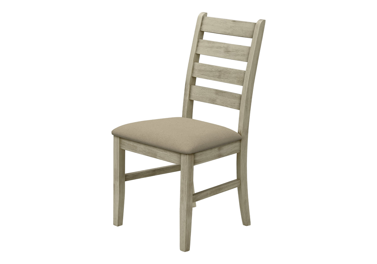 Una Upholstered Beige Fabric Dining Chair (Set of 2) | Ortholuxe Home - Photo 2