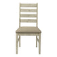 Una Upholstered Beige Fabric Dining Chair (Set of 2) | Ortholuxe Home - Photo 3