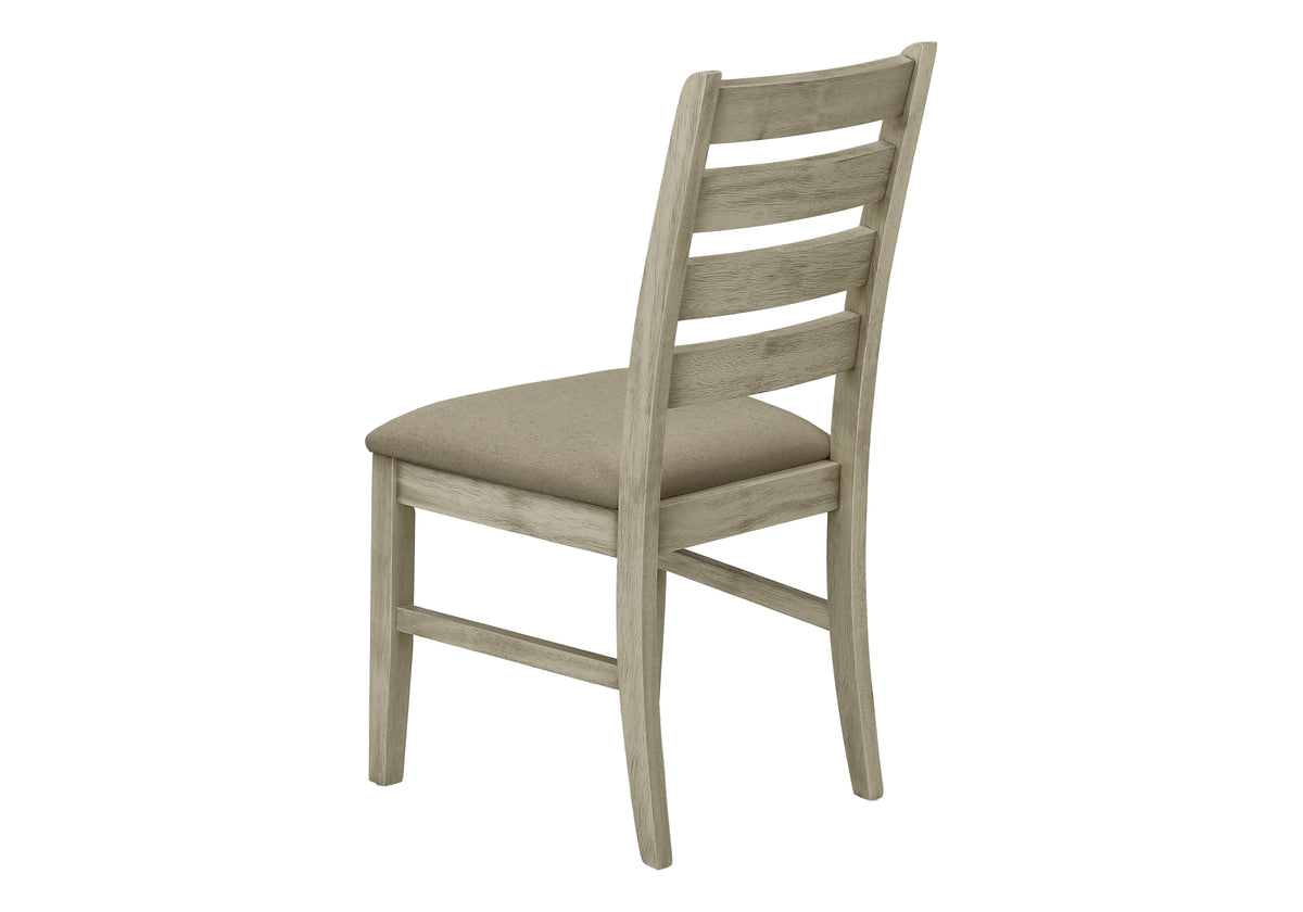Una Upholstered Beige Fabric Dining Chair (Set of 2) | Ortholuxe Home - Photo 5