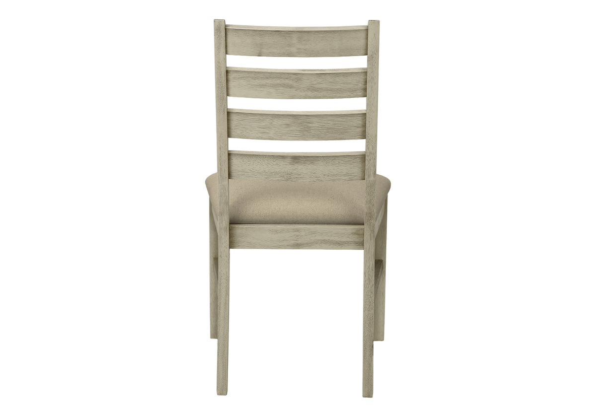 Una Upholstered Beige Fabric Dining Chair (Set of 2) | Ortholuxe Home - Photo 6