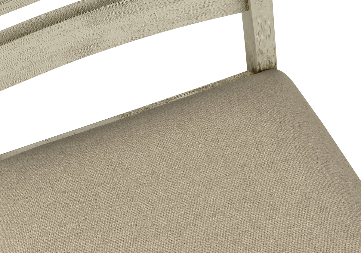 Una Upholstered Beige Fabric Dining Chair (Set of 2) | Ortholuxe Home - Photo 7