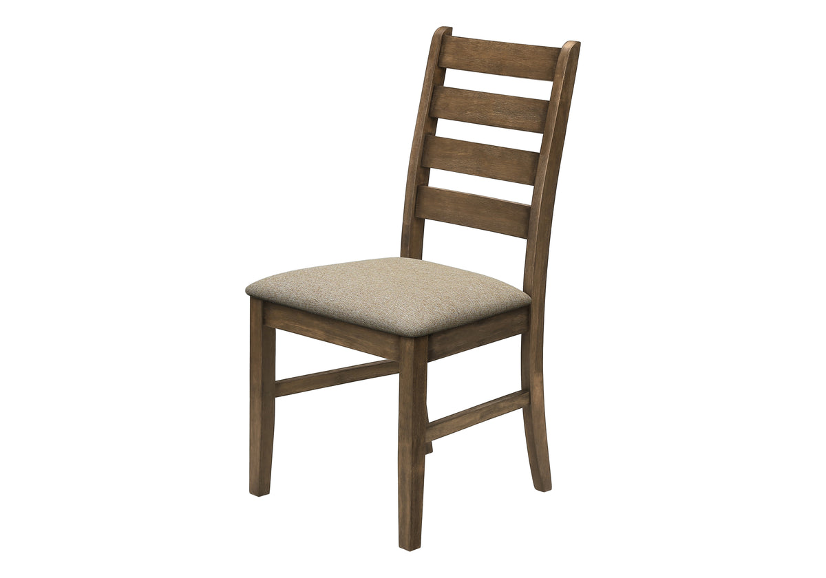 Valen Upholstered Brown Fabric Dining Chair (Set of 2) | Ortholuxe Home - Photo 2