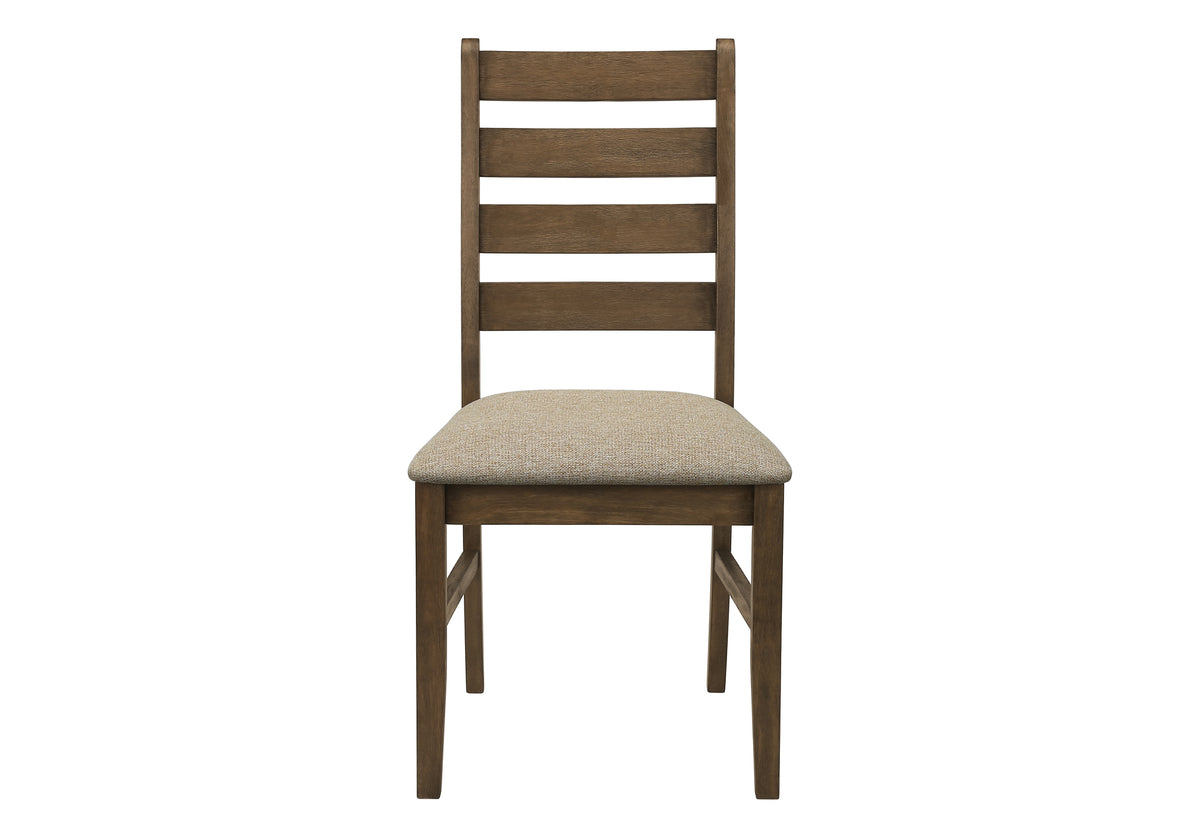 Valen Upholstered Brown Fabric Dining Chair (Set of 2) | Ortholuxe Home - Photo 3