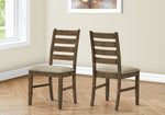 Valen Upholstered Brown Fabric Dining Chair (Set of 2) | Ortholuxe Home
