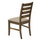 Valen Upholstered Brown Fabric Dining Chair (Set of 2) | Ortholuxe Home - Photo 5