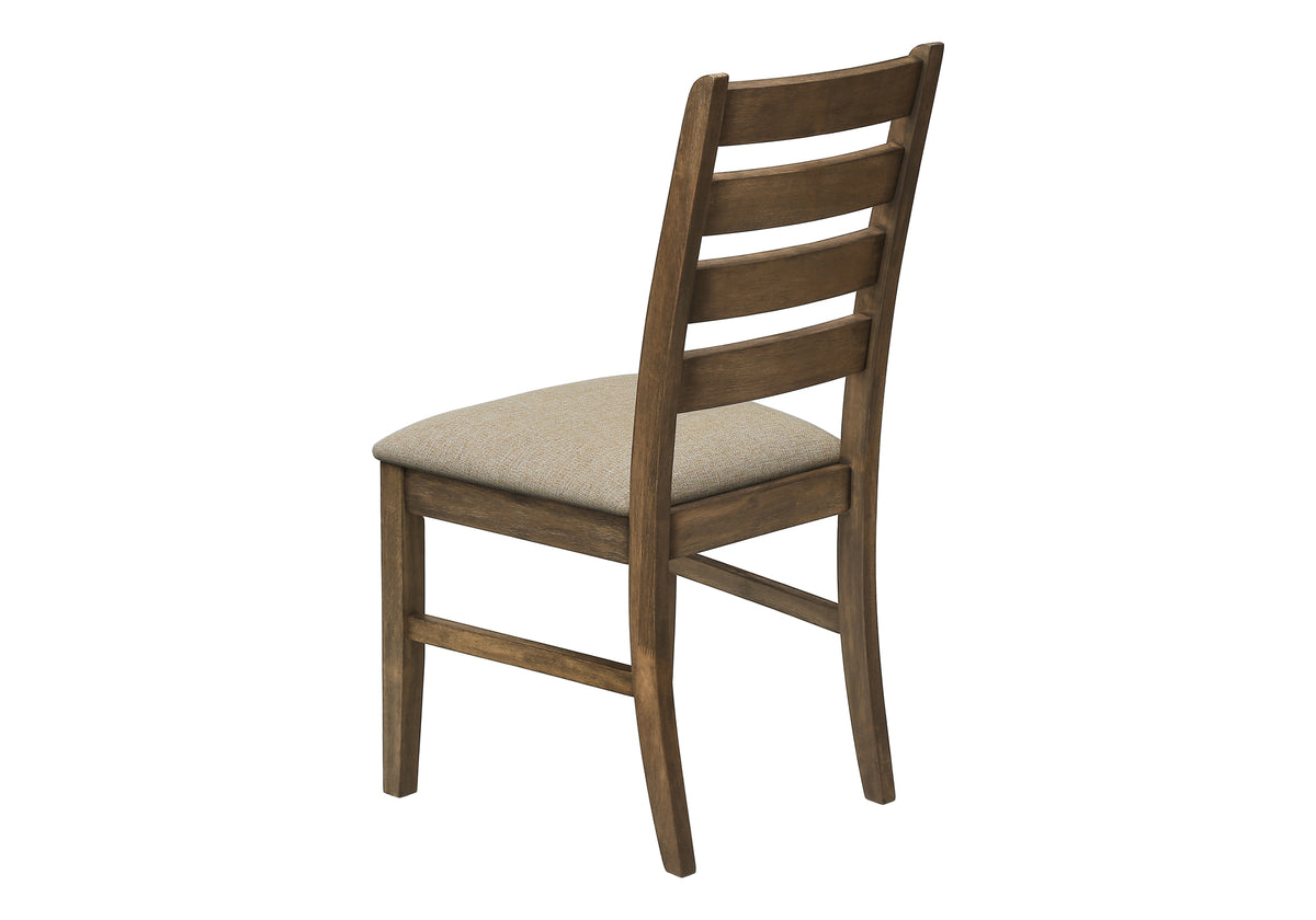 Valen Upholstered Brown Fabric Dining Chair (Set of 2) | Ortholuxe Home - Photo 5