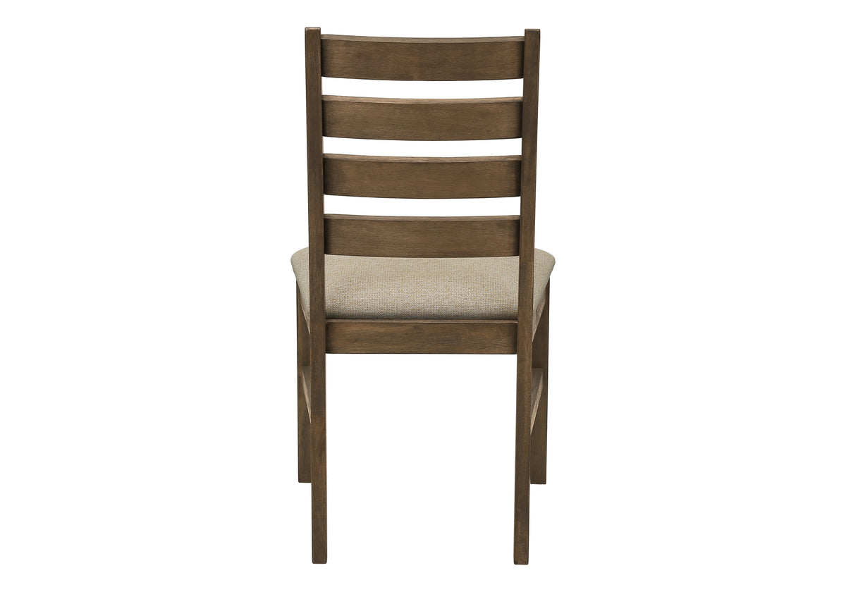 Valen Upholstered Brown Fabric Dining Chair (Set of 2) | Ortholuxe Home - Photo 6