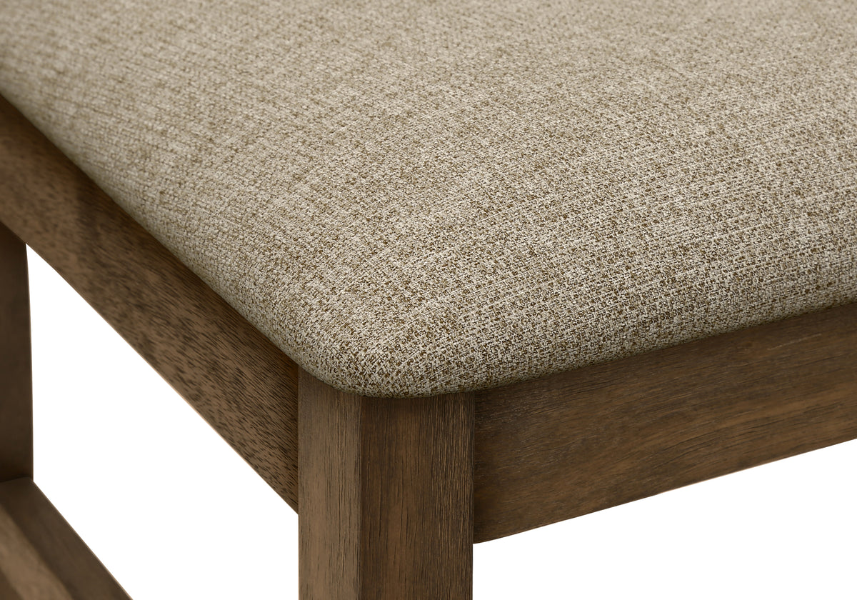 Valen Upholstered Brown Fabric Dining Chair (Set of 2) | Ortholuxe Home - Photo 9