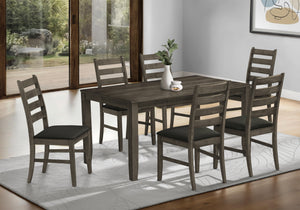 Valen Antique Grey Veneer Dining Table | Ortholuxe Home