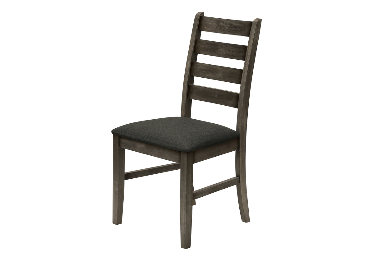 Valen Upholstered Dark Grey Fabric Dining Chair (Set of 2) | Ortholuxe Home - Photo 2