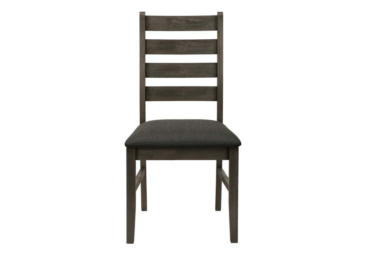 Valen Upholstered Dark Grey Fabric Dining Chair (Set of 2) | Ortholuxe Home - Photo 3